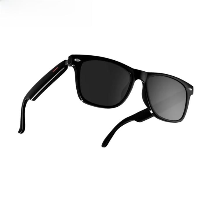1 Lunettes de Soleil Intelligentes Caméra Intégrée Haut-parleur Ouvert Bluetooth Commande Tactile pour Conduite et Sport .