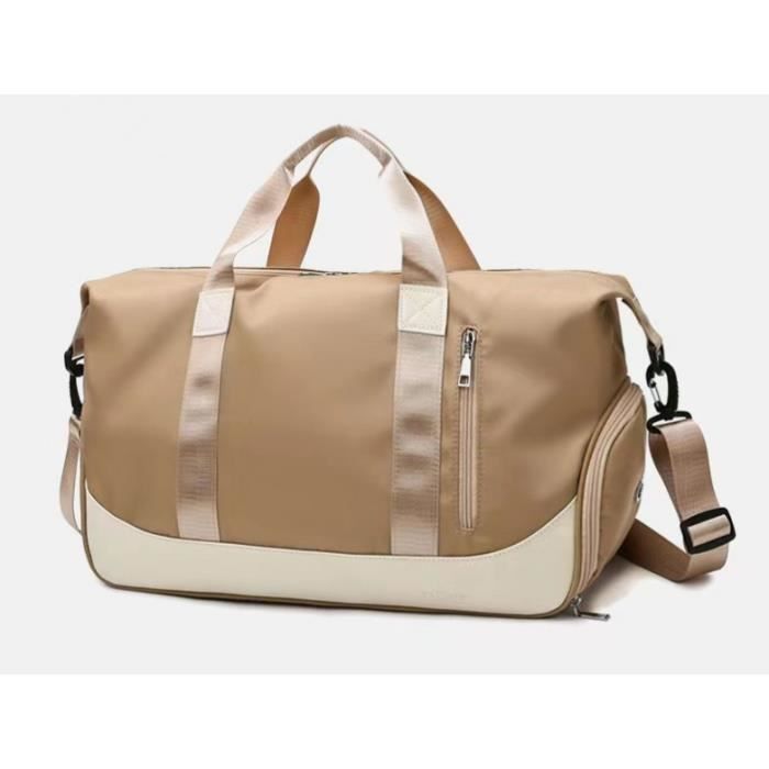 Sac De Sport & Voyage Avec Compartiment Étanchéité Humide – Sac Gym Pliable Homme/Femme, Bandoulière, Trolley, Idéal Fitness, Piscine & Week-end