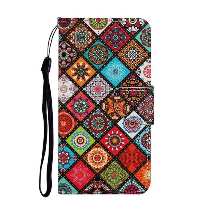 Custodia EASSGU Per Redmi 9C/9C NFC/10A: Pelle PU Con Portafoglio E Supporto, Nera - 5