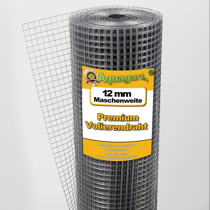 90 m x 1 m grillage pour volière grille métallique galvanisé à chaud 12mm 90 m x 1 m grillage pour volière grille métallique galvanisé à chaud 12mm