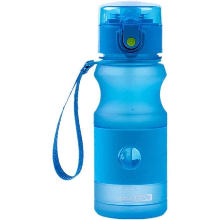 Gourde Sport 500ml Schmatzfatz – Sans BPA, Anti-fuite, étanche, Avec Sangle – Bleu, Vert, Violet, Rose, Orange – Pour Homme, Femme, Enfant