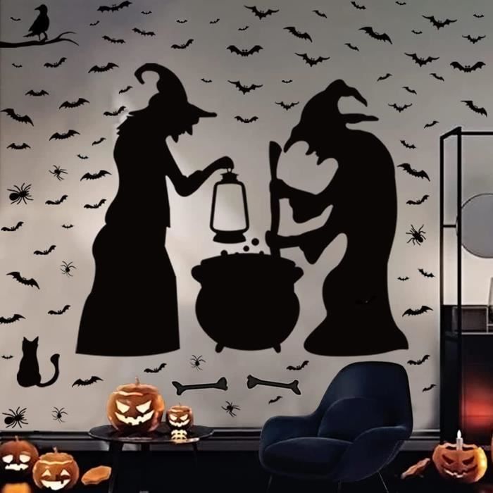 Autocollants De Chauve-souris 3D En PVC Pour Fenêtre D'Halloween, Stickers Muraux, Artisanat De Bricolage, 12 Pièces