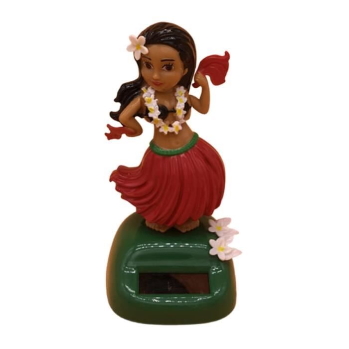 Danseuse Hawaïenne Solaire Jaune - Figurine Mobile 10cm