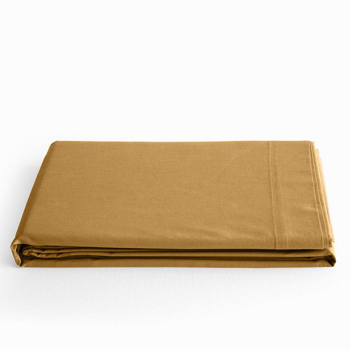 Drap plat Prémium pour lit 1 place & 2 places - 240x300 - Prémium Miel