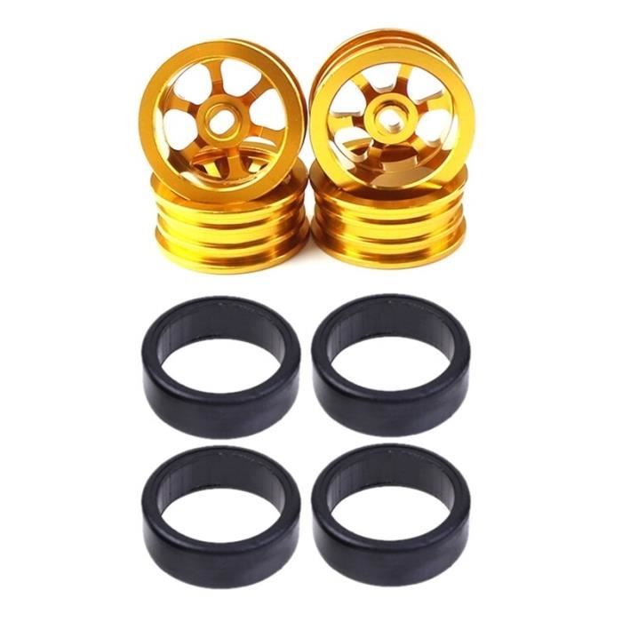 Pneus Drift KEEDA 63mm Pour Voiture RC 1/10 - Roues Plastique Dur Pour Course Et Drift | Noir