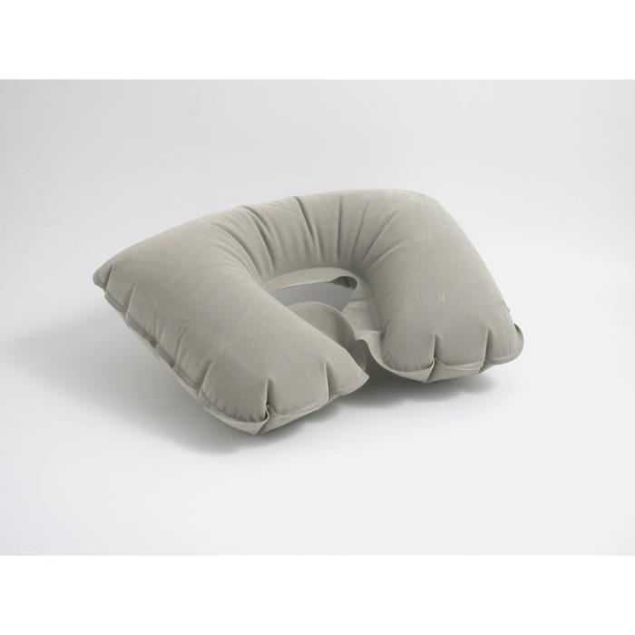 Coussin de voyage gonflable cale nuque pour avion train voiture (oreiller)