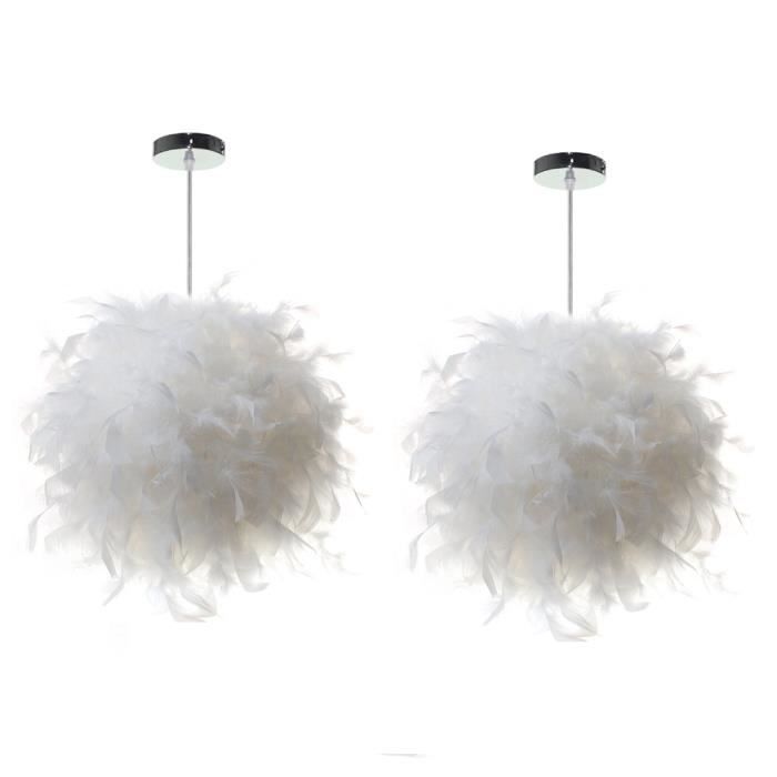 UNI Lot de 2 Pendentif Abat-jour à Plumes Blanches pour Plafond Abat-jour non électrique avec Bague de Réduction dombre pour UNI Lot de 2 Pendentif Abat-jour à Plumes Blanches pour Plafond Abat-jour non électrique avec Bague de Réduction dombre pour