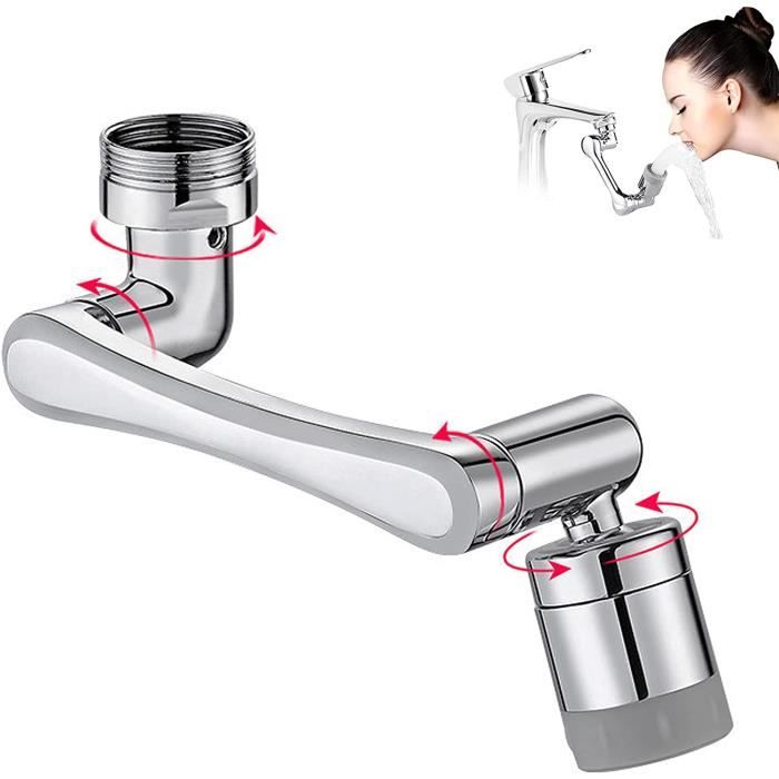 LIWI-Aérateur De Robinet Pivotant à 720 °, Double Fonction Aérateur De
