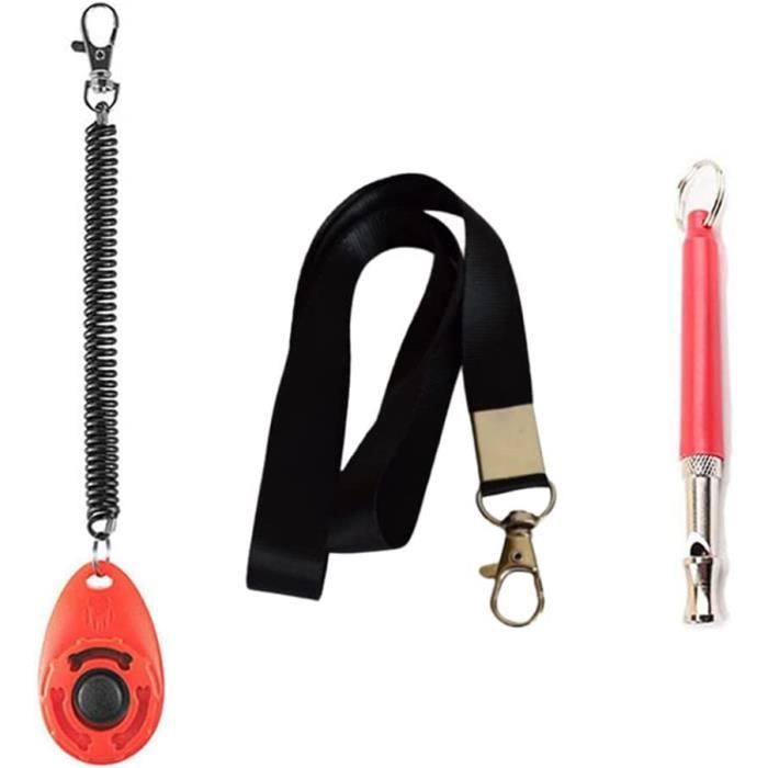 Sifflet Ultrason Pour Chien Anti-aboiement - Fréquence Réglable, Métal Noir - Rappel Sans Danger, Pour Dressage Et Promenades