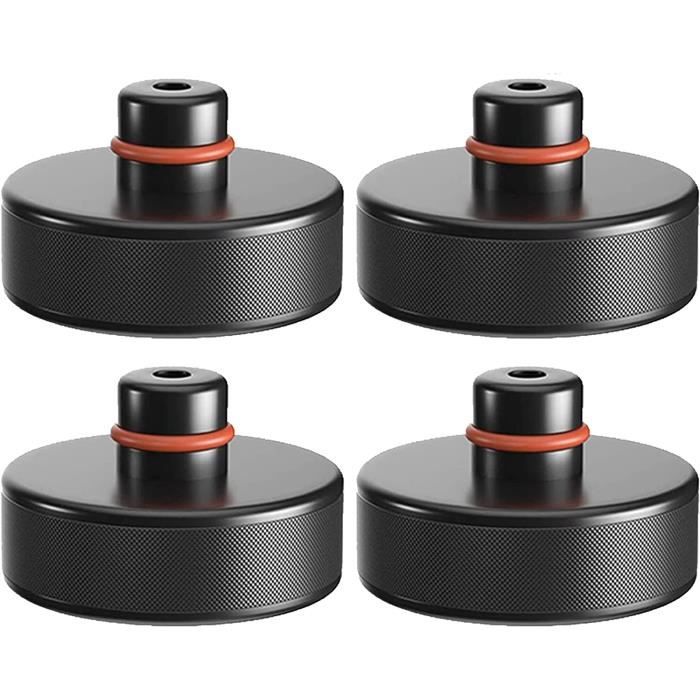 Lot De 4] GAFAT Tampon Cric Pour Tesla Model Y Juniper Model 3 Highland S X, Vérins De Plancher En Caoutchouc, Adaptateur Stabilisateur, Avec Boîte Rangement, Support De Cric, Tesla Accessoires