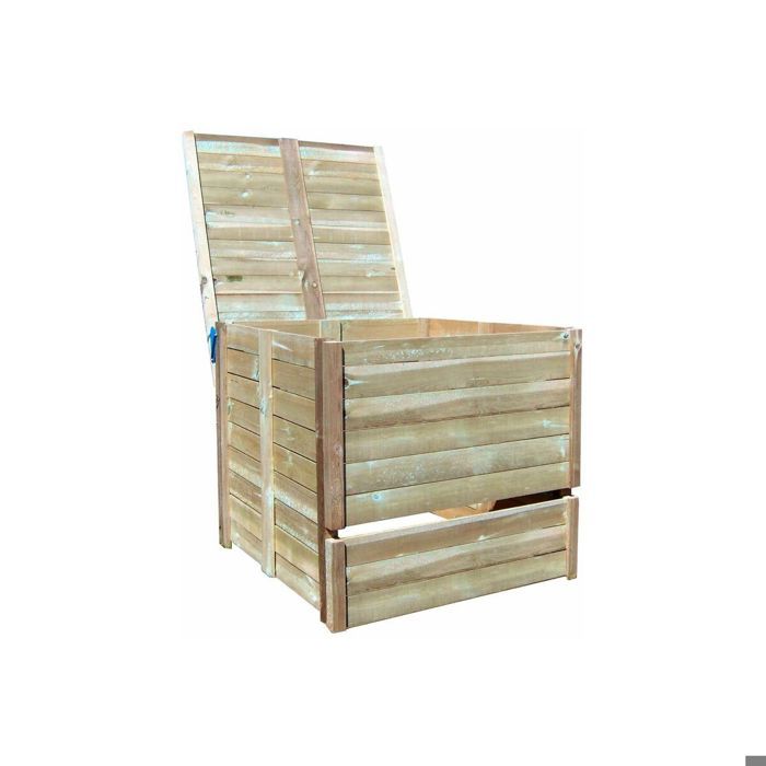 Composteur de jardin 900 litres Douglas du Morvan - Marron