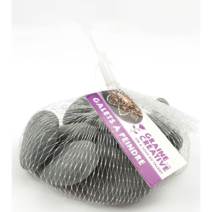 JEUIHAU Lot de 20 galets de peinture de 30 à 50 mm de diamètre - Gris