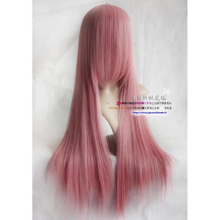 perruque rose pale