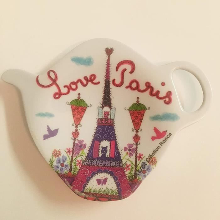 Repose-sachet De Thé MOS Union Limousine - Porcelaine Blanche 12x9x1,5 Cm