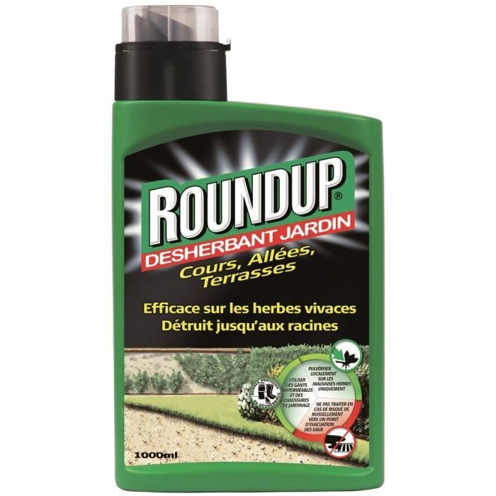 Desherbant Roundup Cours Allees Terrasses 1000ml Achat Vente Desherbant Herbicide Desherbant Roundup Cours Al Cdiscount