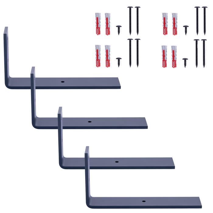 Iaicept 6 Pcs Equerre Etagere Urale De 8 Pouces, Support Etagere