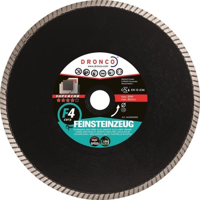 Disque A Tronconner Diamante 200 X 22 2 X 2 F4 Cera Pour Gres