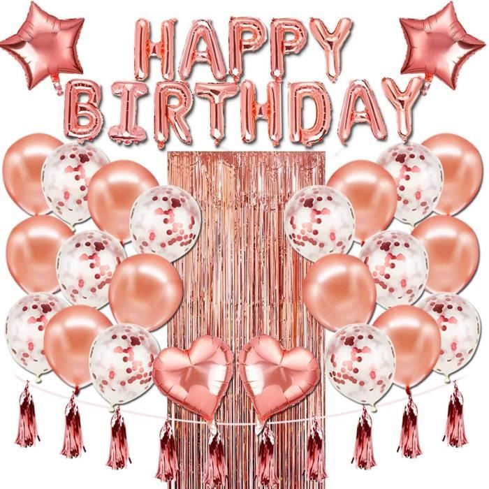 Decoration Ballon Anniversaire Rose Gold 50pcs Kit Anniversaire Fille Banderole Lettre Joyeux Anniversaire Ballons Anniversaire Co Cdiscount Maison Decoration Ballon Anniversaire Rose Gold 50pcs Kit Anniversaire Fille Banderole Lettre Joyeux Anniversaire Ballons Anniversaire Co Cdiscount Maison