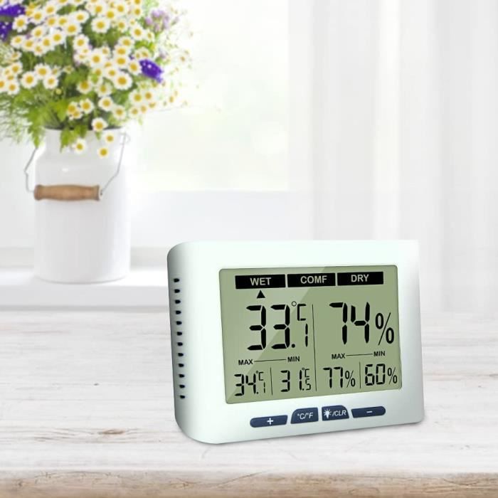 Thermomètre Hygromètre Professionnel, Intérieur Lcd Numérique — free download