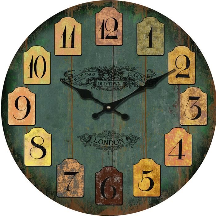 23cm Horloge Murale Design Horloge Murale Silencieuse Pendule