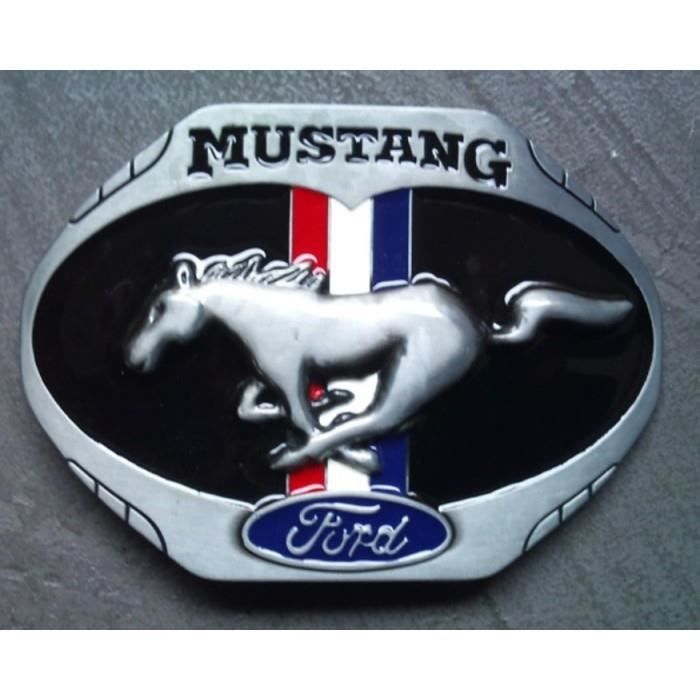 boucle de ceinture ford mustang blason homme femme