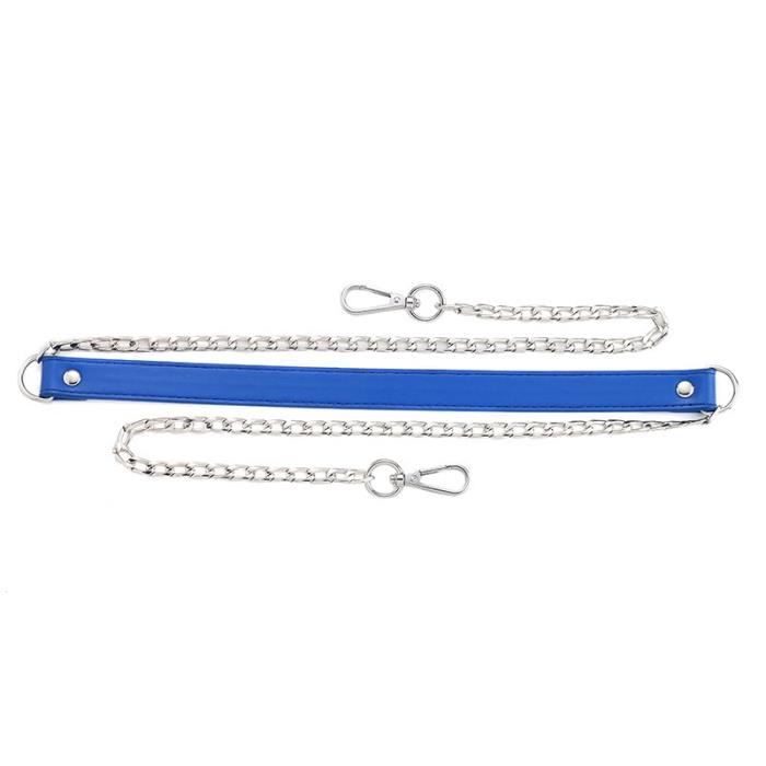 Nicerity Lot de 2 sangles de rechange pour sac à main en cuir synthétique avec chaîne en métal pour sac à bandoulière, 120 cm (rose