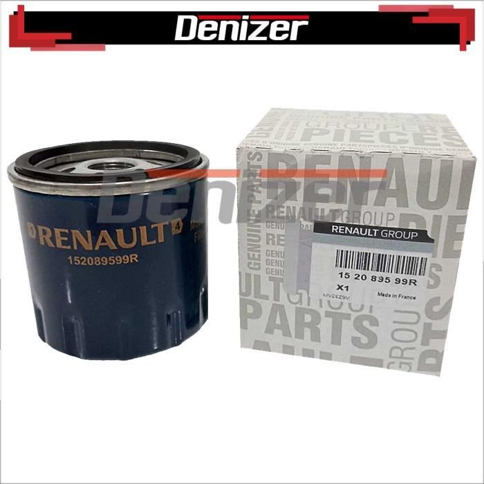 Filtres à huile,Renault Captur 1.5 dCI filtre à huile entretien OEM  152089599R - Cdiscount Auto