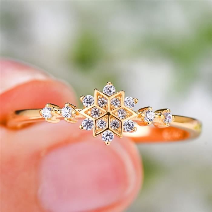 Bague flocon de neige sales