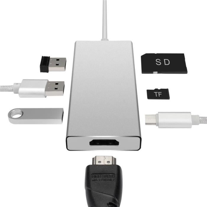 Câble Adaptateur USB-C Vers SATA Pour Disque Dur - USB 3.1 Type C - Thunderbolt 3 Compatible - Neuf Noir