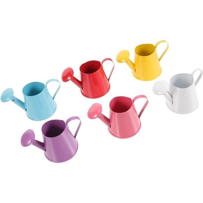 Lot De 9 Mini Arrosoirs De Jardin Pour Maison De Poupée – Accessoires Réalistes Et Colorés