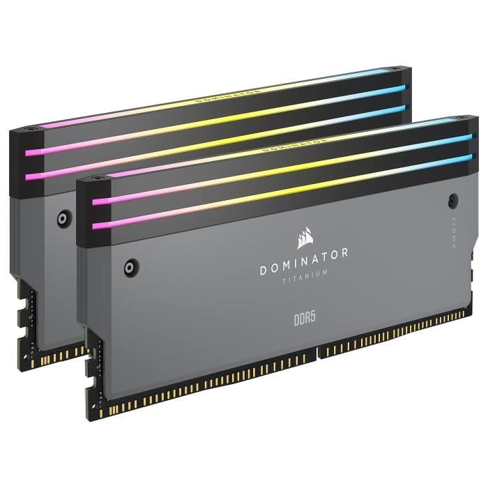 Corsair Dominator DDR5 RGB 96 Go 2 x 48 Go 7000 MHz CL40 - vue 5