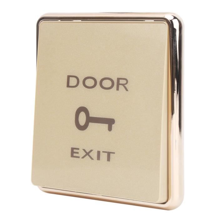 Bouton De Sortie Tactile LED Pour Contrôle D'Accès - Interrupteur De Déverrouillage De Porte NO/COM