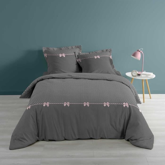Parure De Lit 240x260 Cm Papillon - Housse De Couette Microfibre + 2 Taies D'Oreiller 65x65 Cm - Impression 3D - Doux Et Confortable