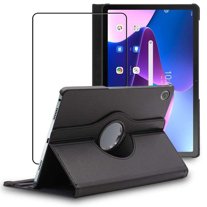 Housse Smart Case Pour Lenovo Tab M10 Plus Gen 3 (2022) - Coque étui Veille Auto - Noir