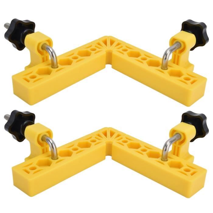 Pince de positionnement à angle droit réglable de type W, fixation
