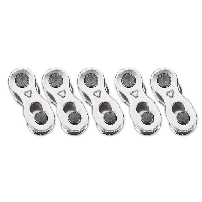 8 Paires Manque Link pour vélo 6, 7, 8, 9, 10 Vitesse Chaîne, Argent, réutilisable 8 Paires Manque Link pour vélo 6, 7, 8, 9, 10 Vitesse Chaîne, Argent, réutilisable