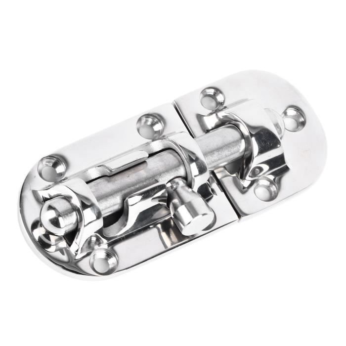 Serrure - barillet,Loquet à bascule en acier inoxydable chromé, de