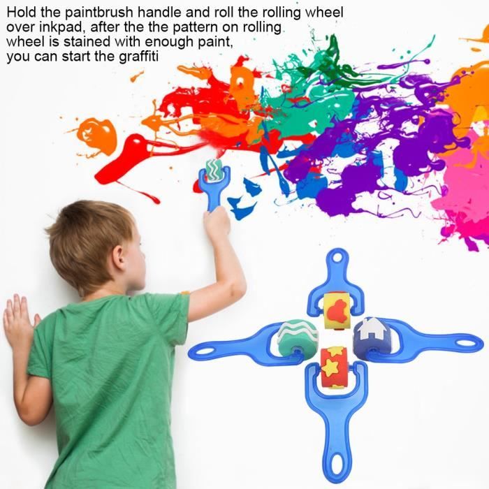 Kit Peinture Maison Bricolage Rouleau Peinture Extensible Starbover 223cm - Éponge Synthétique - Pour Murs Et Plafonds Manche Peinture Extensible Starbover