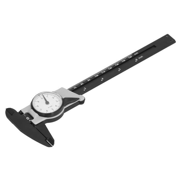 Pied à Coulisse à Cadran 150mm – Outil Mesure Métrique Pour Travail Du Bois Et Bricolage