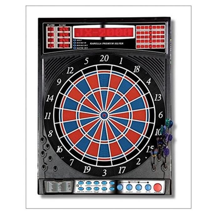 KARELLA Automate &agrave; fl&eacute;chettes Premium Silver -  - 807501 - 41 jeux - 218 variantes - 12 fl&eacute;chettes souples 