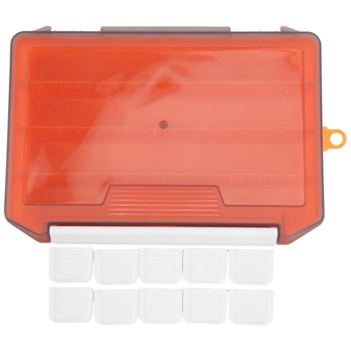 Boîte à Pêche 9 Compartiments - Pour Hameçons, Leurres, Appâts - Compacte Et Portable