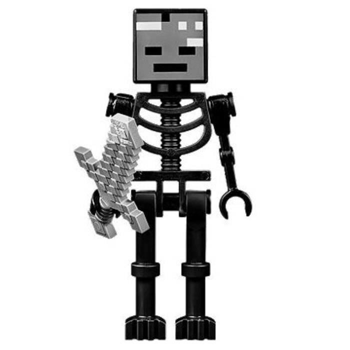 Lego Minifigure de Squelette de Minecraft avec Épée 