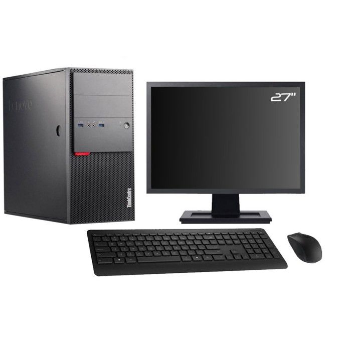 PC Tour Lenovo M900 27 Gaming GTX 1650 i5-6500 RAM 16Go 240Go SSD + 2To W10 - Lenovo