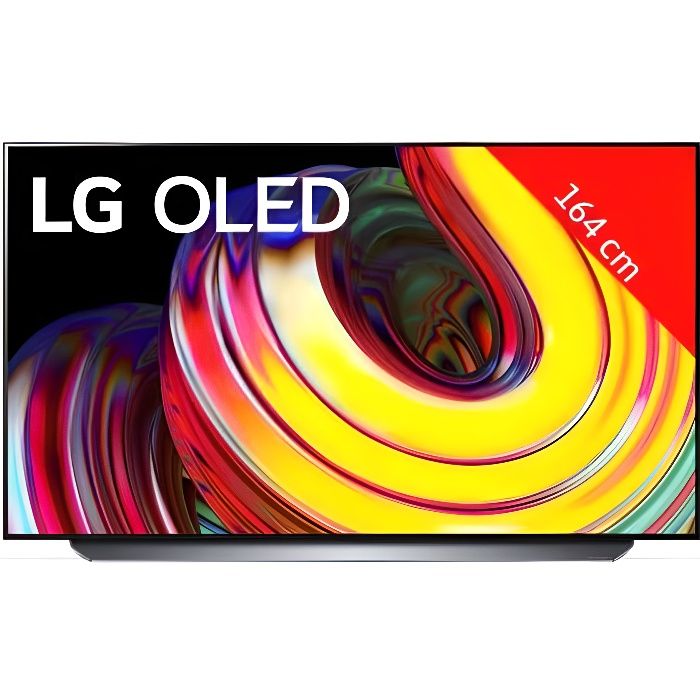 TV LG OLED 4K 164 cm OLED65CS6LA - Smart TV - Son Dolby Atmos - HDMI 2.1 - USB - Pied central - Multiview