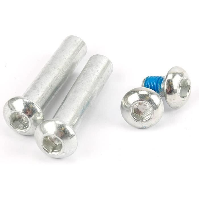 EVTSCAN Lot de 2 supports légers en alliage d'aluminium et de magnésium pour skateboard électrique de 10,2 à 20,3 cm, noir