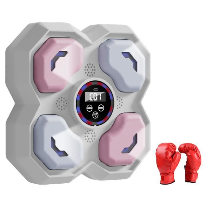 Machine De Boxe Musicale Beatpunch - Avec Lumières LED, Bluetooth Et Gants, Pour Entraînement à Domicile Adultes/enfants