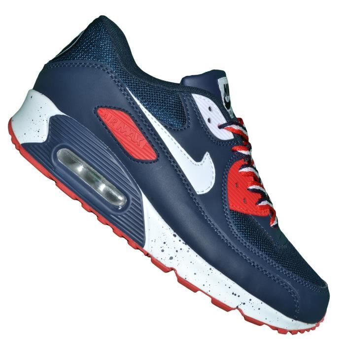 Nike Basket Homme Air Max 90 Psg Edition 114 Navy Blanc Bleu