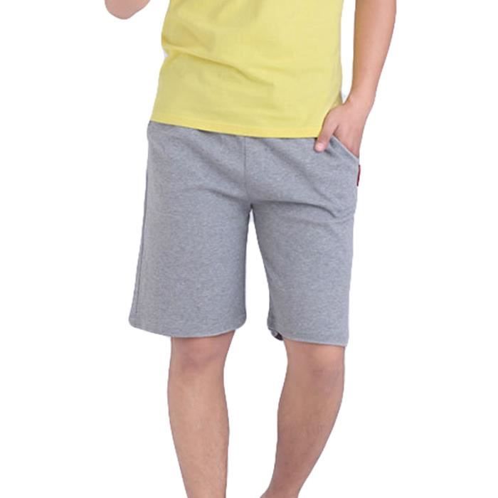 Short Homme coton mode S XXS - Gris - Non