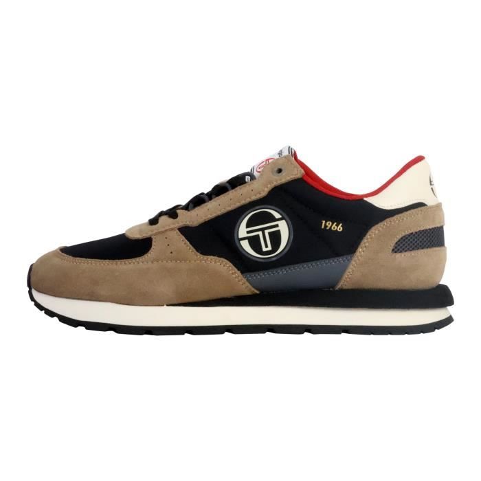 Baskets basses homme - SERGIO TACCHINI - Marron/Noir - Lacets - Textile