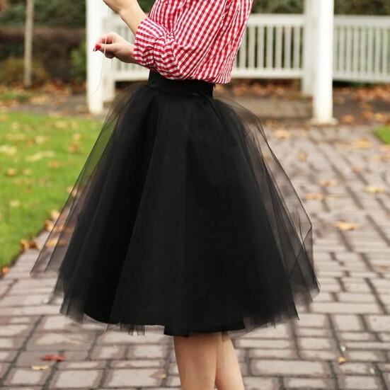 Jupe plissee en tulle bleu pour femme Secret Vintage Midi Tutu Jupon Lolita Blanc Cdiscount Pret a Porter